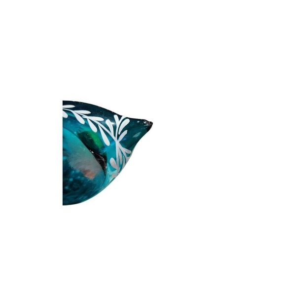 Italian Blown Glass Christmas Ornament Diorama Manger Scene Baby Jesus Italy - Picture 9 of 9